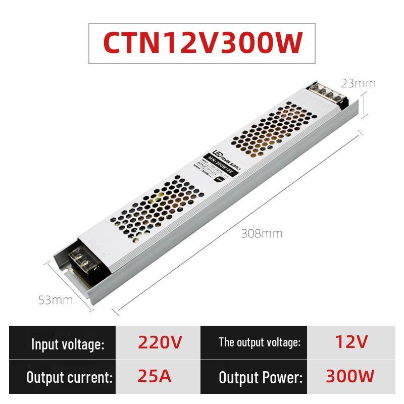 Ultra-Thin 12V DC To 24V LED Strip Power Supply