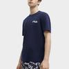 FILA Letter Logo Fashion Simple Casual Round Neck Short Sleeve T-Shirt Men Tops Deep-Navy F11M419102F-NV