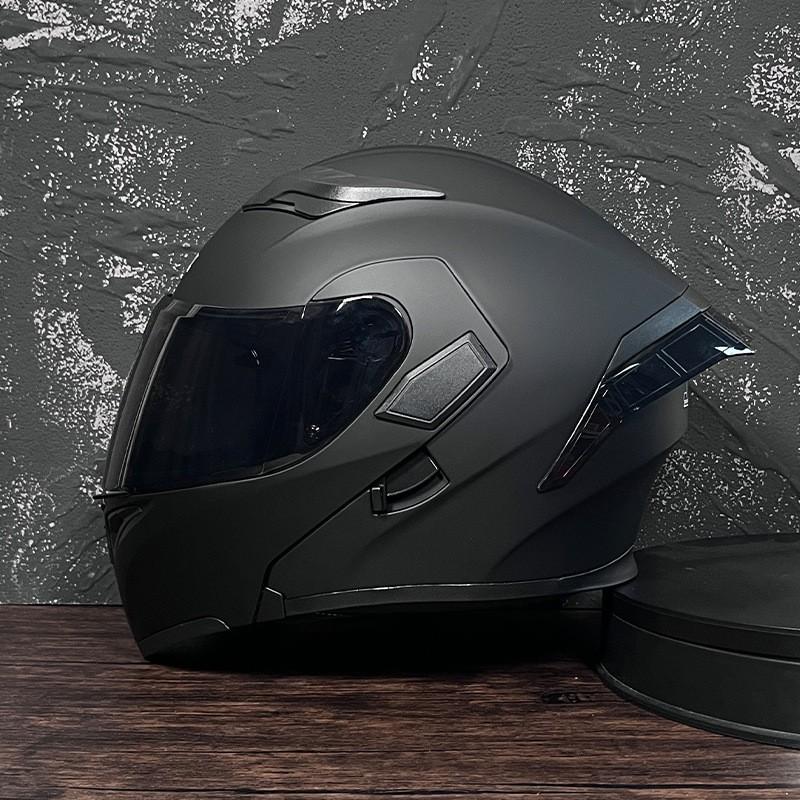 JIEKAI Flip-Up Motorcycle Helmet Women Couples Dual Lens Full Face Scooter Riding ABS Material
