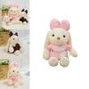 Plush Rabbit Toy With Dress And Bow Decoration For Kids Girls And Baby Girls Gifts