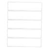 Nameplate Transparent Set of Wall Adhesive Sign Information Conference Commercial High Easy X 5 X Commercial Notice Information Holder,