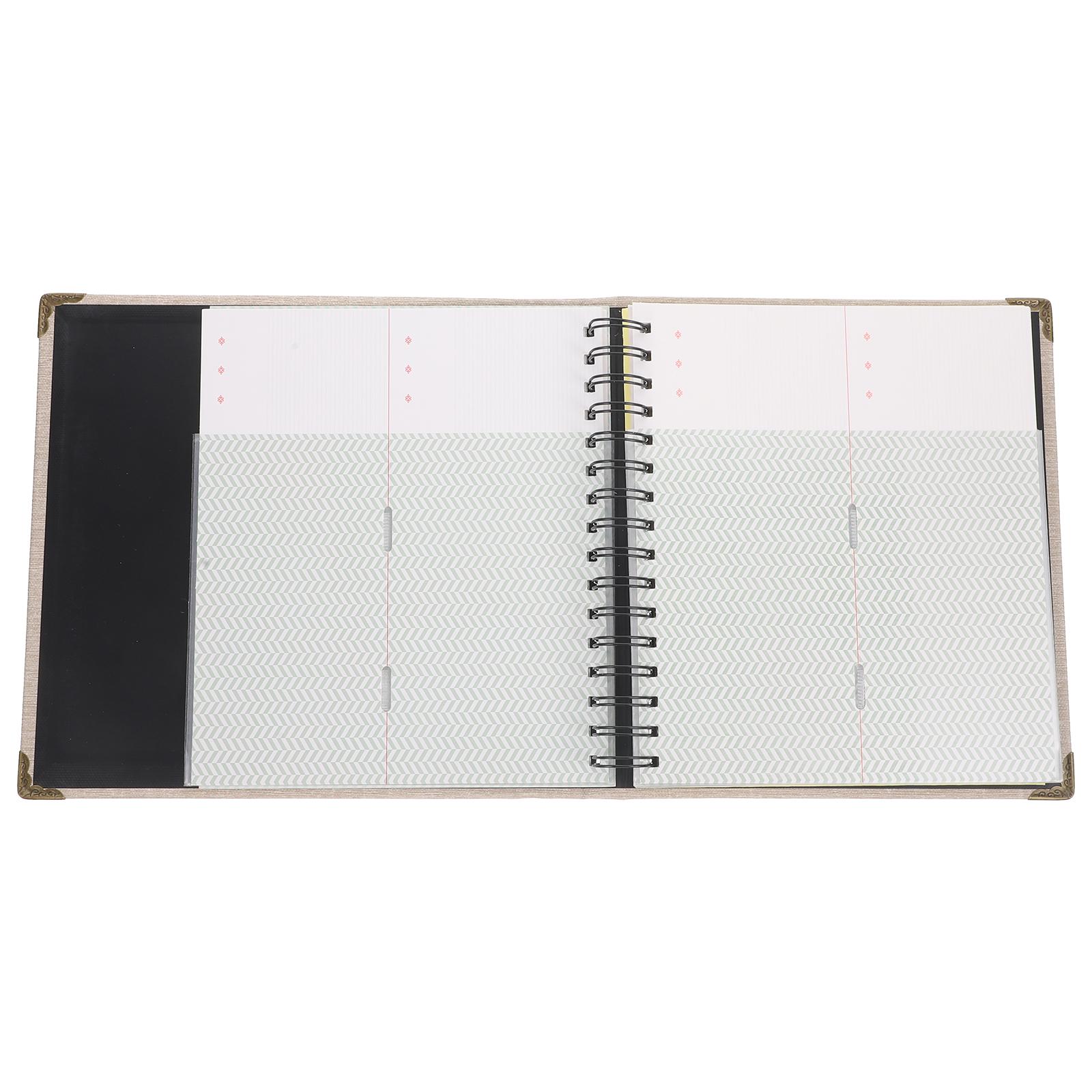 

1pc Ticket Collection Book Coffee Receipt Organizer Storage For Photo Movie Ticket Bill Holder Durable Notebook Home Office кофейный