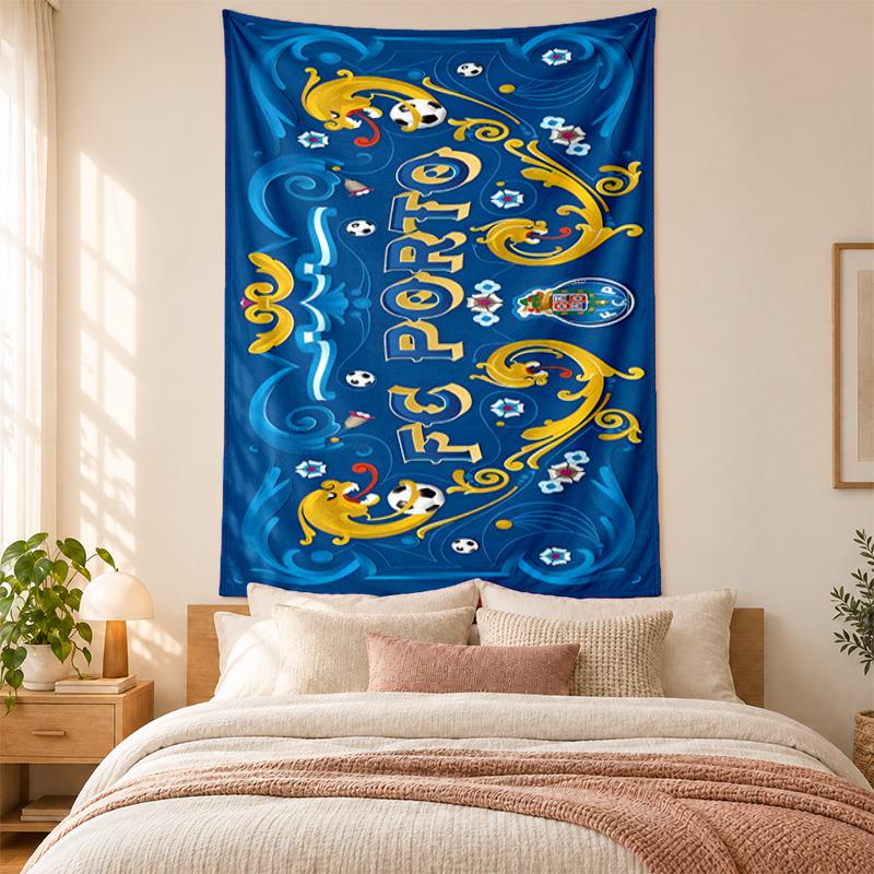 FC Porto Tapestry Highquality for Decorating Living Room Bedroom Dorm Walls Ideal As Bedroom Wallart Orholiday Gift