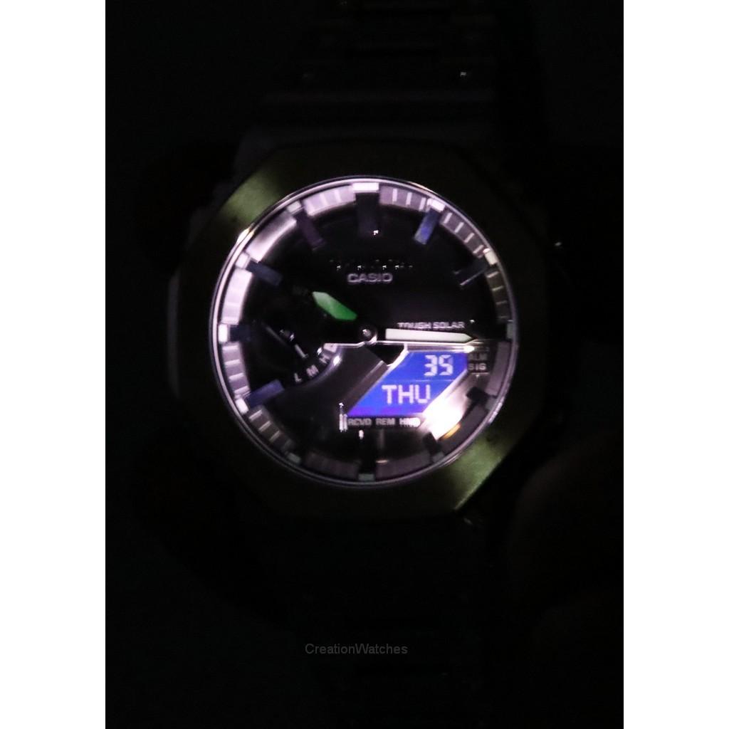 Casio G-Shock Analog Digital Full Metal Black Dial Solar GM-B2100D-1A 200M Men's Watch