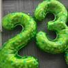 40inch Green Pixel Digital Balloon 0-9 Pixel Miner Themed Birthday Party Decoration Commemorative Day Decoration