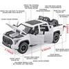 1/24 Toy Trucks for Boys Toyota Tundra Diecast Metal Model Toy Pickup Truck Pull Back Car Model with Light and Sound Toy Trucks for Boys Age 4-7