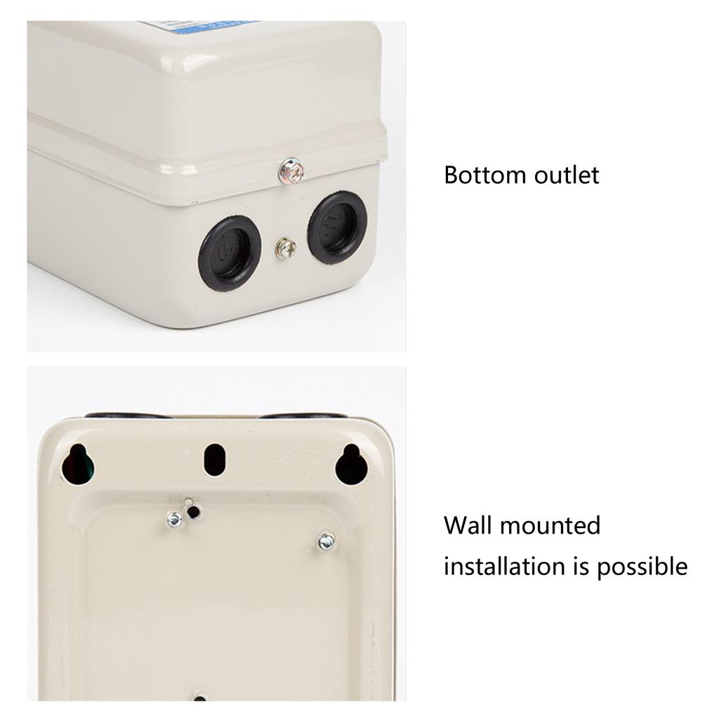 Magnetic Electric Motor Starter 220V 7.5KW 10HP Portable Accessory for Air Compressor Double Phase Switches Control