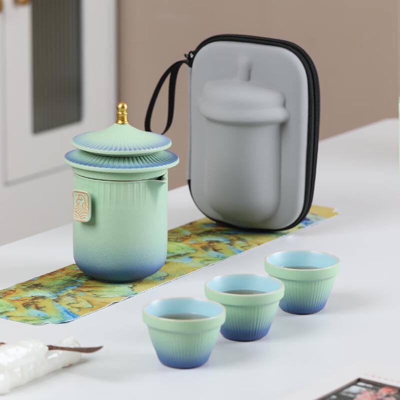 MULTIPOTENT Forbidden City Style Portable Travel Tea Set