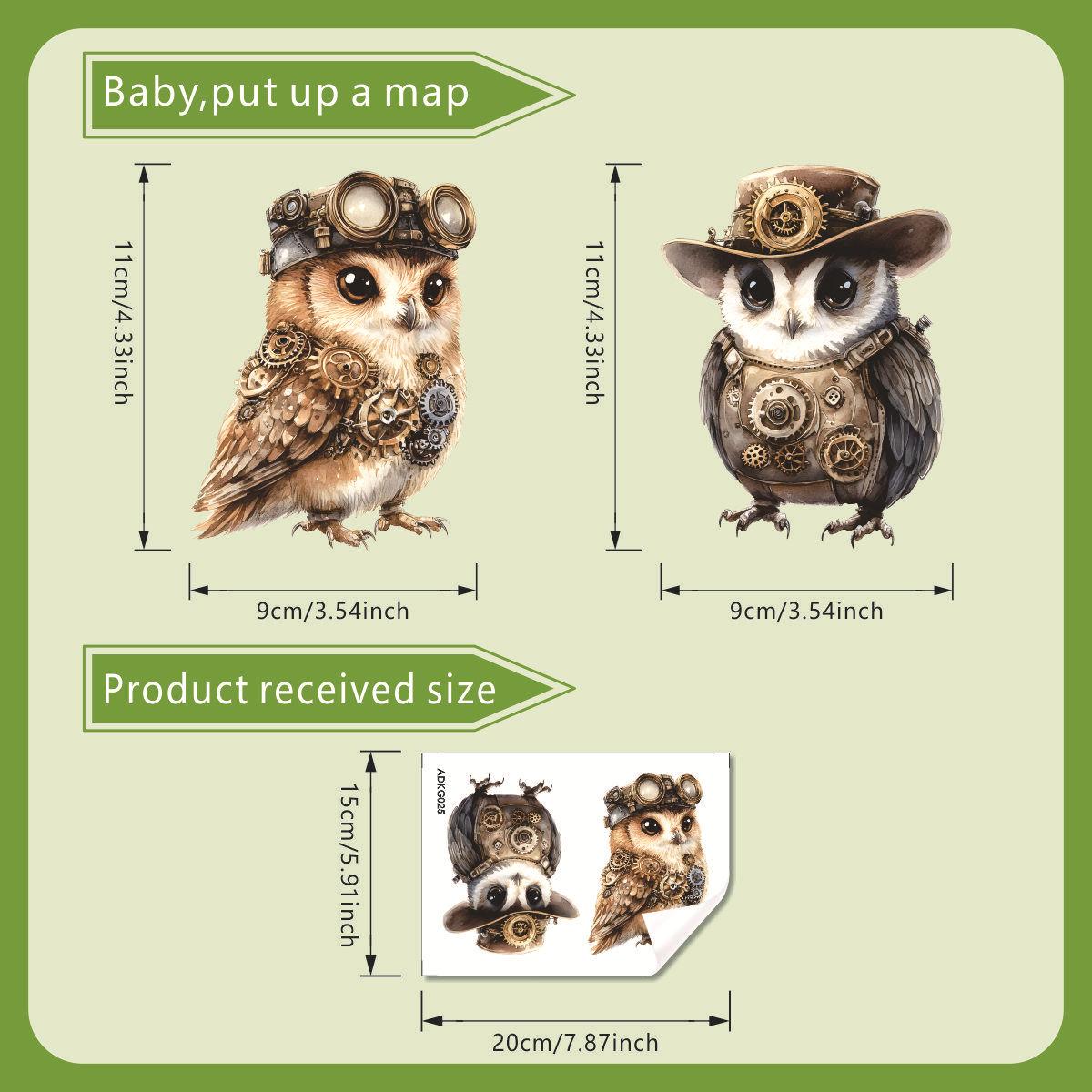 

Owl Wearing Hat Switch Wall Sticker Self Adhesive for Kids Room Living Room Home Decor 20x15cm разноцветный