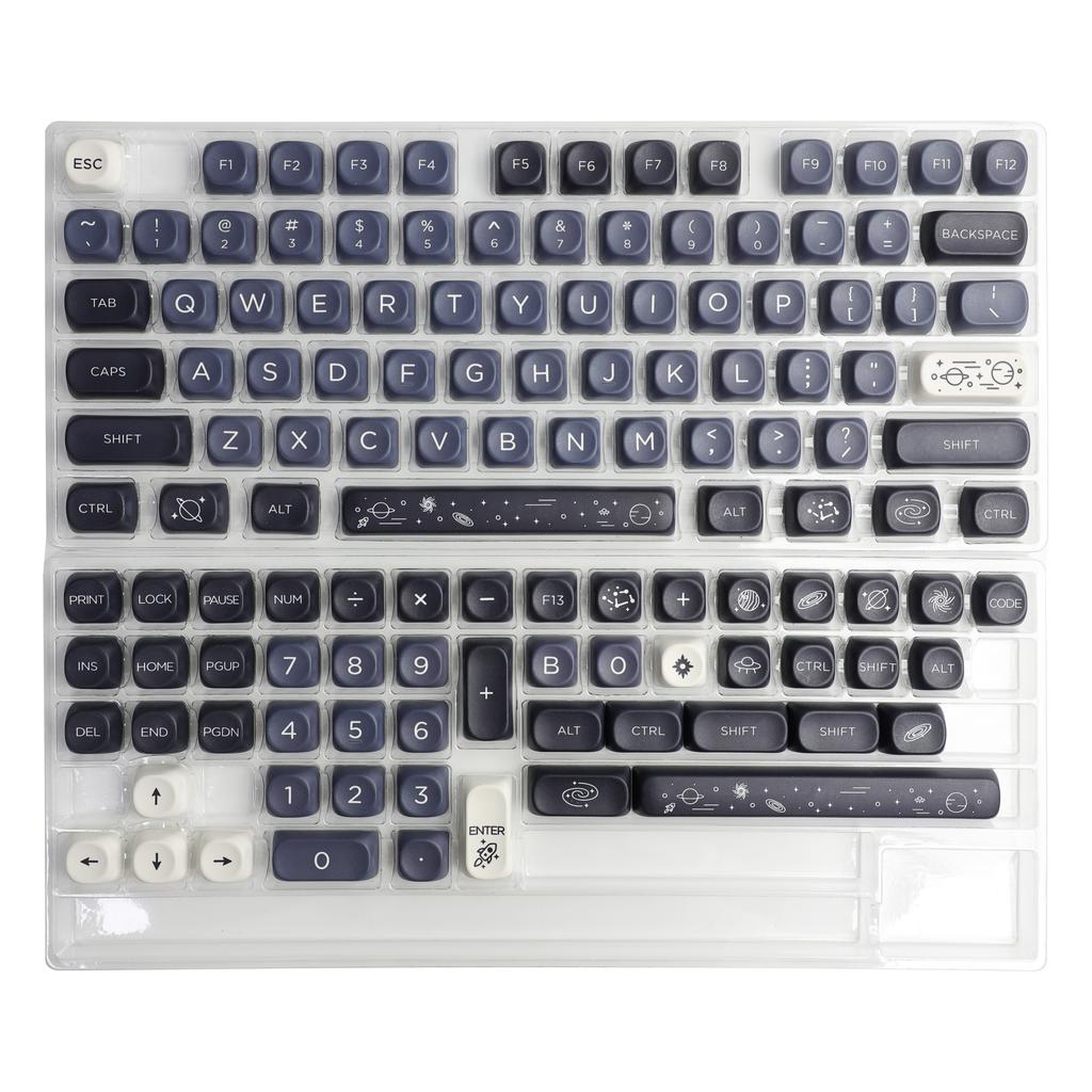 130 Keys Cheese Burger MOA Profile Custom Keycap Set Five Side Dye Sublimation PBT Keycaps for MX Switch Mechanical Keyboard