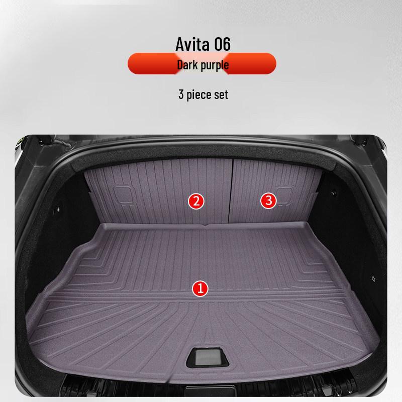 TPE Front & Rear Trunk Leather Mats for Yun Jie Avatr 06