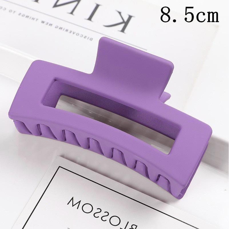 Matná obdélníková spona do vlasů v korejském stylu, 10,5 cm, pro drdoly a culíky