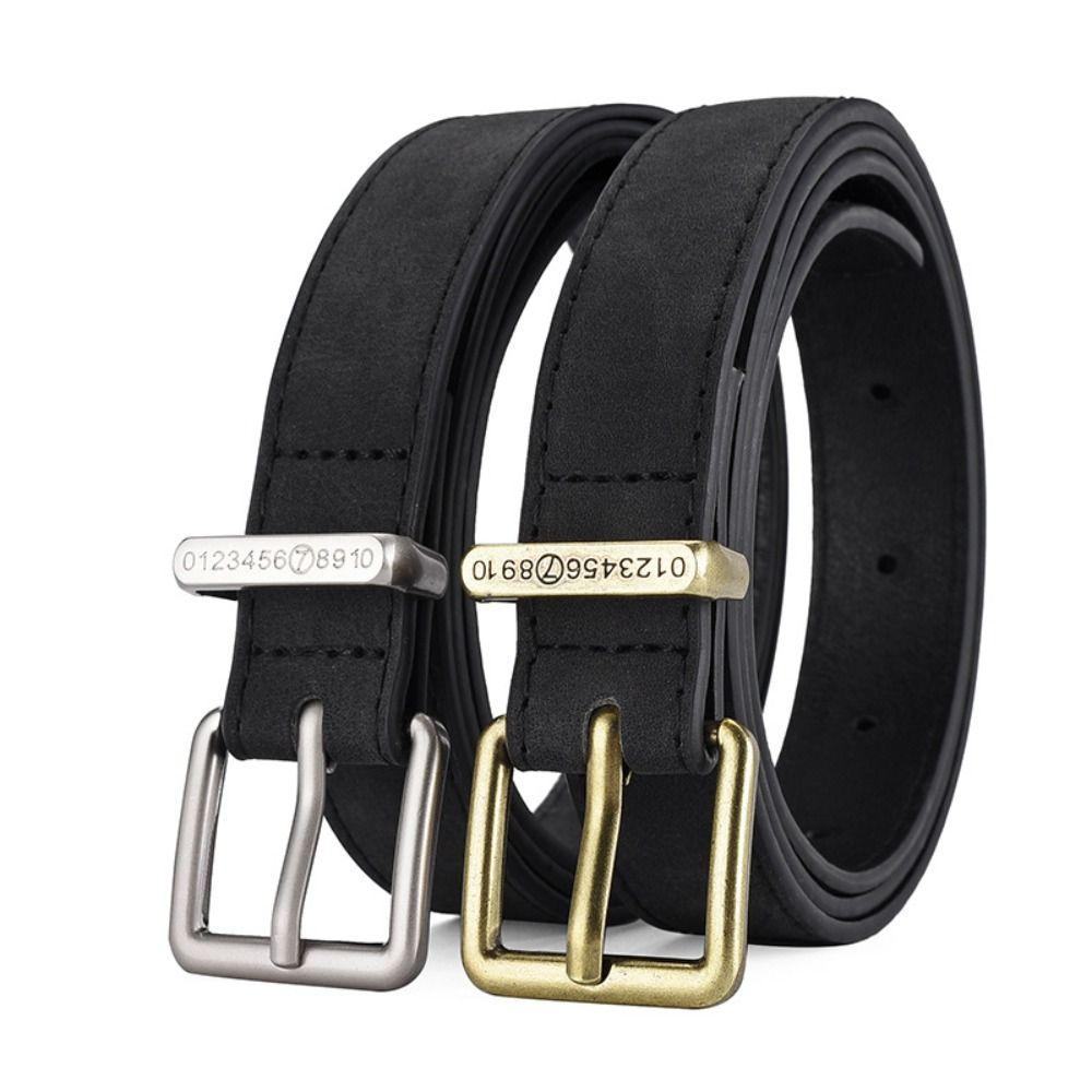 Luxury Design Brand Matte Pin Buckle Waistband Women Trendy Waist Strap Trouser Dress Belts