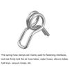 uxcell 20pcs Double Wire Spring Hose Clamp 304 Stainless Steel Fuel Line Silicone Tube