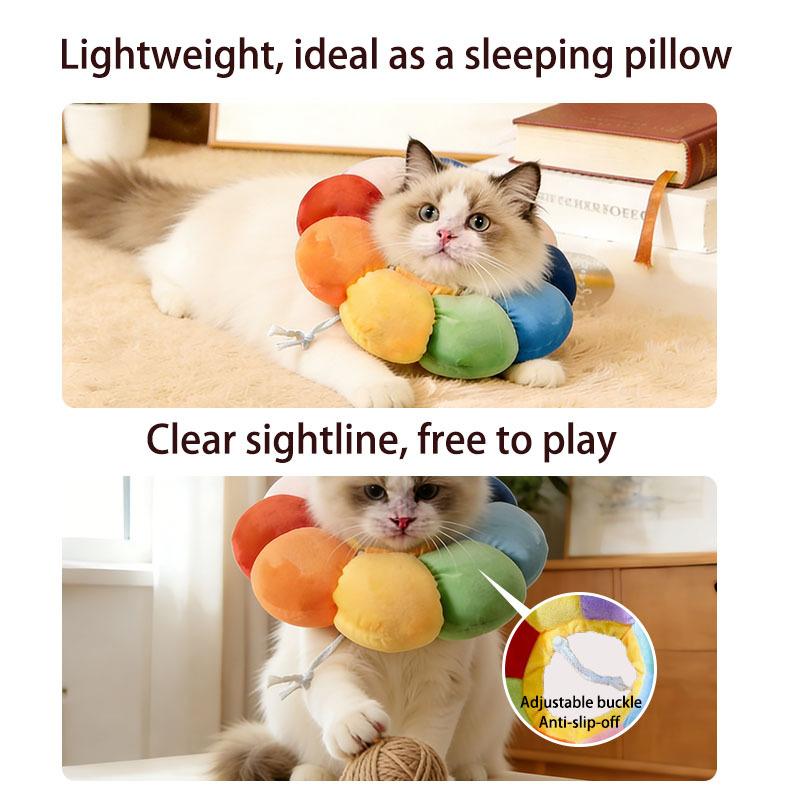 Adjustable Anti-Lick Collar for Dogs & Cats, Soft & Comfortable Elizabethan Collar, Scratch-proof Bite-proof Anti-slip Pet Cone