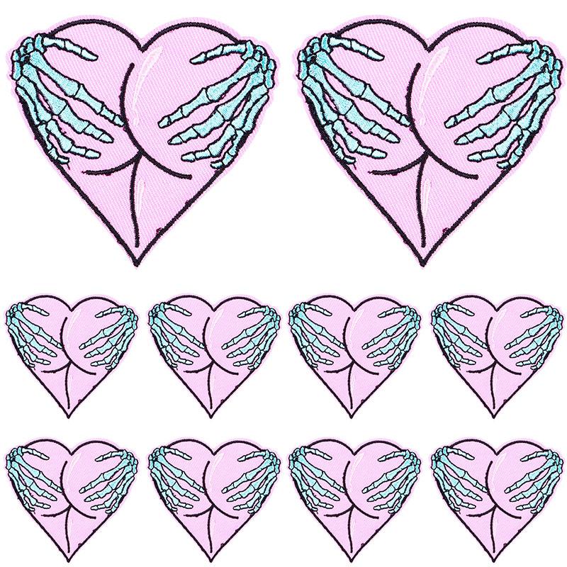 5 szt./Partie Księżyc Motyl Taśma Kwiat Haftowana Naszywka Kreskówkowe Naszywki Na Ubrania DIY Naszywki Do Naprasowywania Na Ubrania Naklejki Do Naszywania