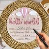 Kinderzimmer-Wandplakette mit anpassbaren Geburtsdetails für Babys, sicheres, ungiftiges Ankündigungsschild für Neugeborene zur Heimdekoration, Geschenk