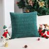 XUAI Corduroy Wheat Grain Backrest Pillowcase - Machine Washable Cover (Insert Not Included)