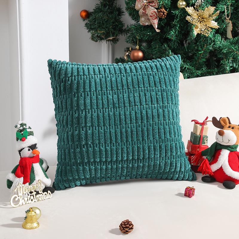 XUAI Corduroy Wheat Grain Backrest Pillowcase - Machine Washable Cover (Insert Not Included)