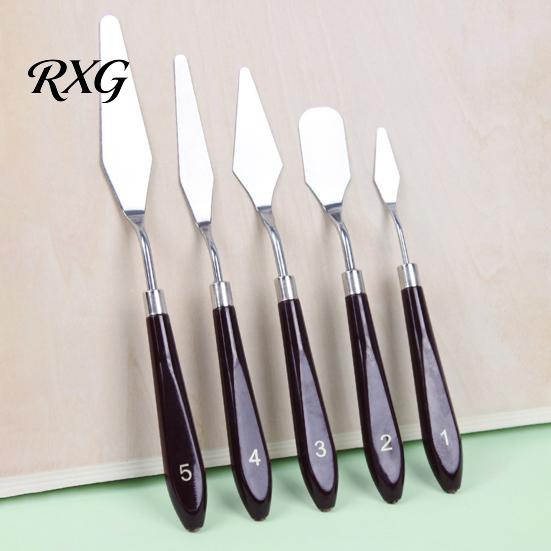 Artistic Scraper Oil Painting Scraper, Stainless Steel with Wooden Handle Palette Cutter, Paint for Evenly Mixed Art Spatula, Acrylics And Tools