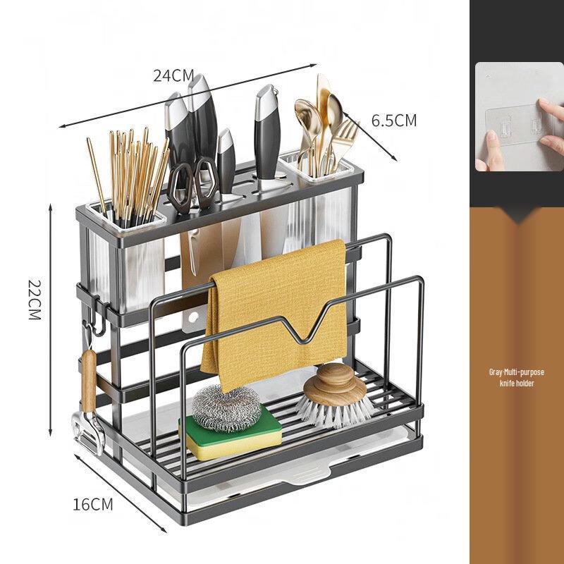 Multi-functional Kitchen Knife Holder & Storage Rack