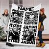 Personalized Custom Name Blanket - Horror movies Print Design,Blanket for Sofa,Bed,Travel,Camping - Soft and Warm, Great Gift