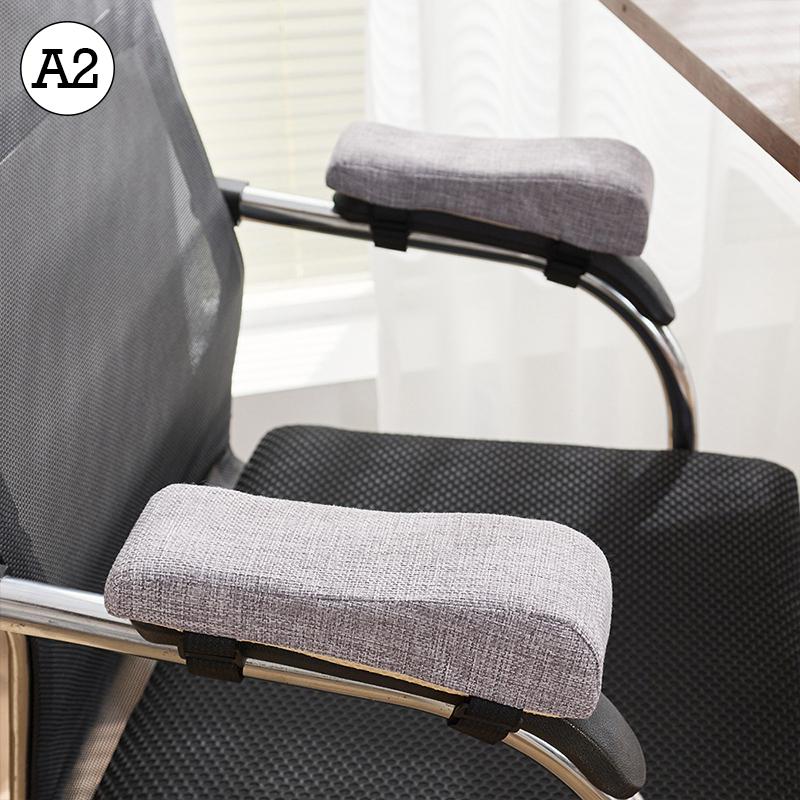 Cotton Linen Foam Elbow Pillow Chair Armrest Pad Support Arm Rest for Office Gaming Chair Armrest Chair Cushion Pad Elbow Relief