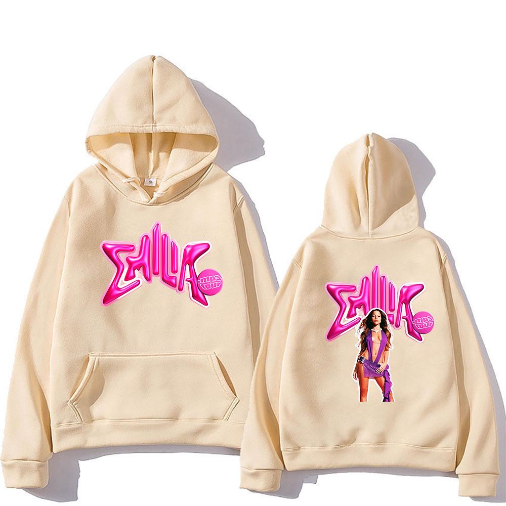 Emilia Mernes Hoodie Fashion Album MP3 Women/men Harajuku Aesthetic Hoodies Unisex Autumn Winter Pullover Sweatshirt Vintage