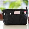 New Insert Cosmetic Bag Multi-Pocket Felt Handbag Portable Dorm Room Cosmetic Bathroom Organizer Storage Bags with Zipped Top