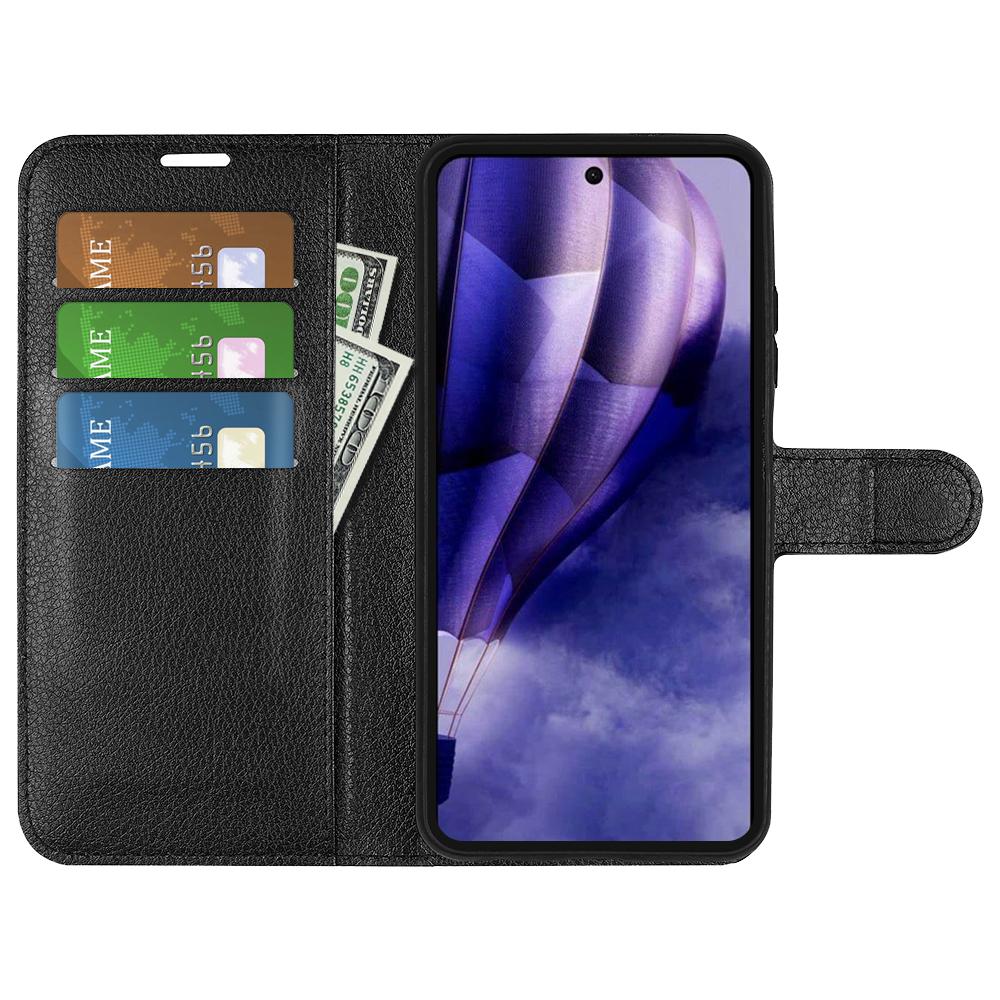 

For HMD Skyline Case Litchi Texture Shockproof Leather Wallet Phone Cover Pink