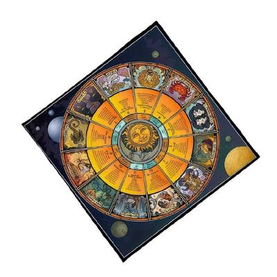 Quadratisches Divinationsteppich Sternbilder Astrologie Tischdecke Tarots Tischdecke Tischdecke Hexerei Zubehör