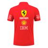 Ferrari Summer Pure Cotton F1 Racing Team Uniform T-shirt Short Sleeved Ferrari Polo Shirt Versatile Top