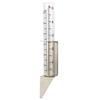 Easy To Read Glass Rain Gauge Durable Stainless Steel Garden Moisture Meter  Garden Monitoring