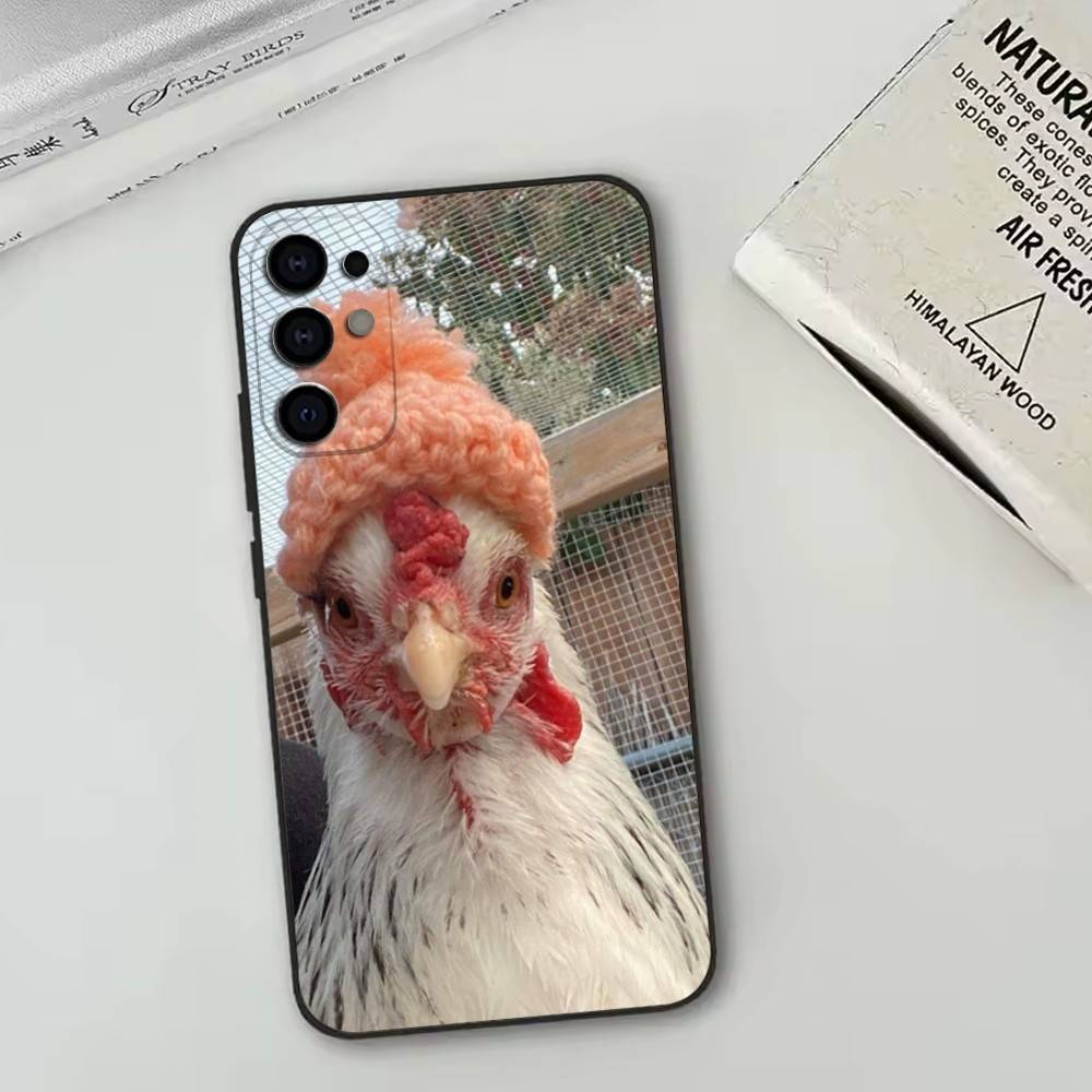 

Chicken222 Phone Case Black Silicone Soft For Samsung S25,S24,S21,S22,S23,S30,Ultra,S20,Plus,Fe,Lite Samsung S25Plus