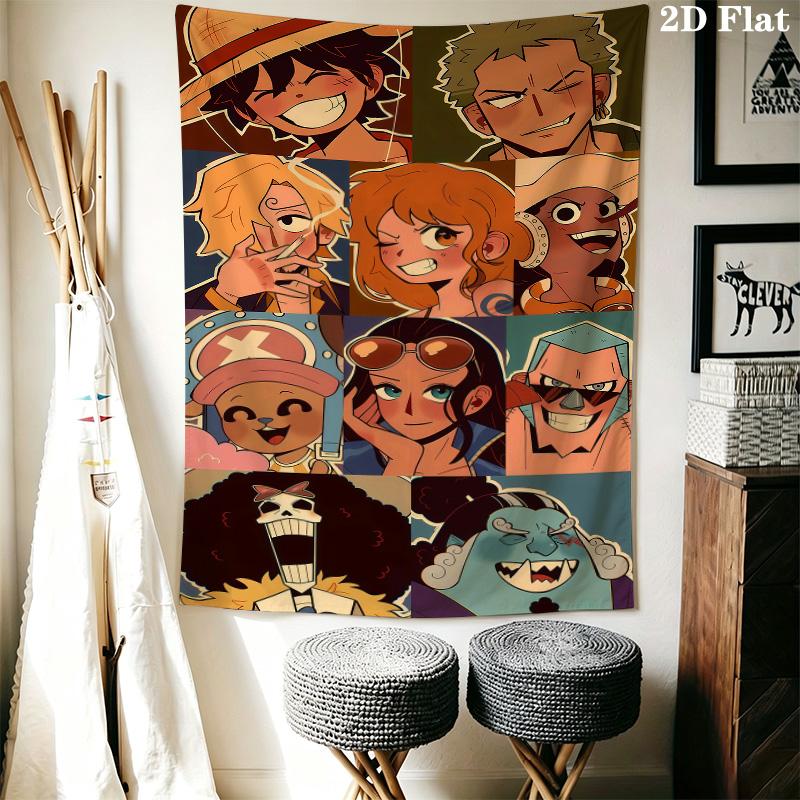 Nami Wall Tapestry Aesthetic Wall Hanging Printed Fabric Blanket Decorative Tapestries For Bedroom Living Room Home Decor