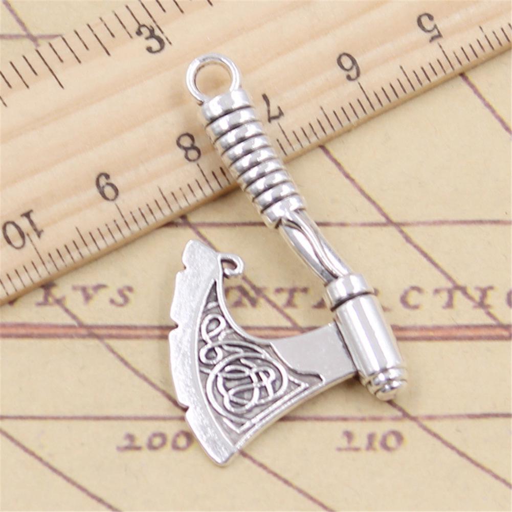 Antique Silver Viking Axe Head Pendant Charm for DIY Jewelry Necklace/Bracelet