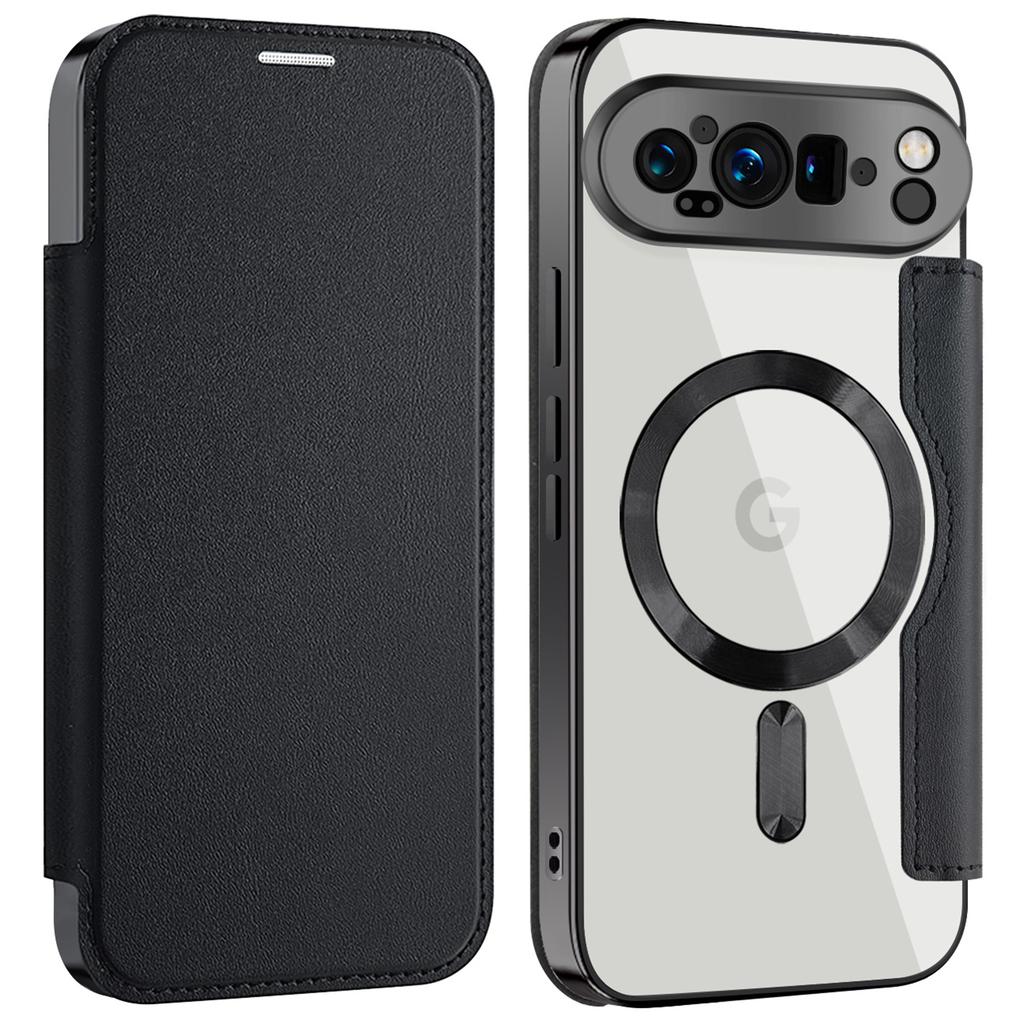 For Google Pixel 9 Pro XL Magnetic Case RFID Blocking Leather Phone Cover