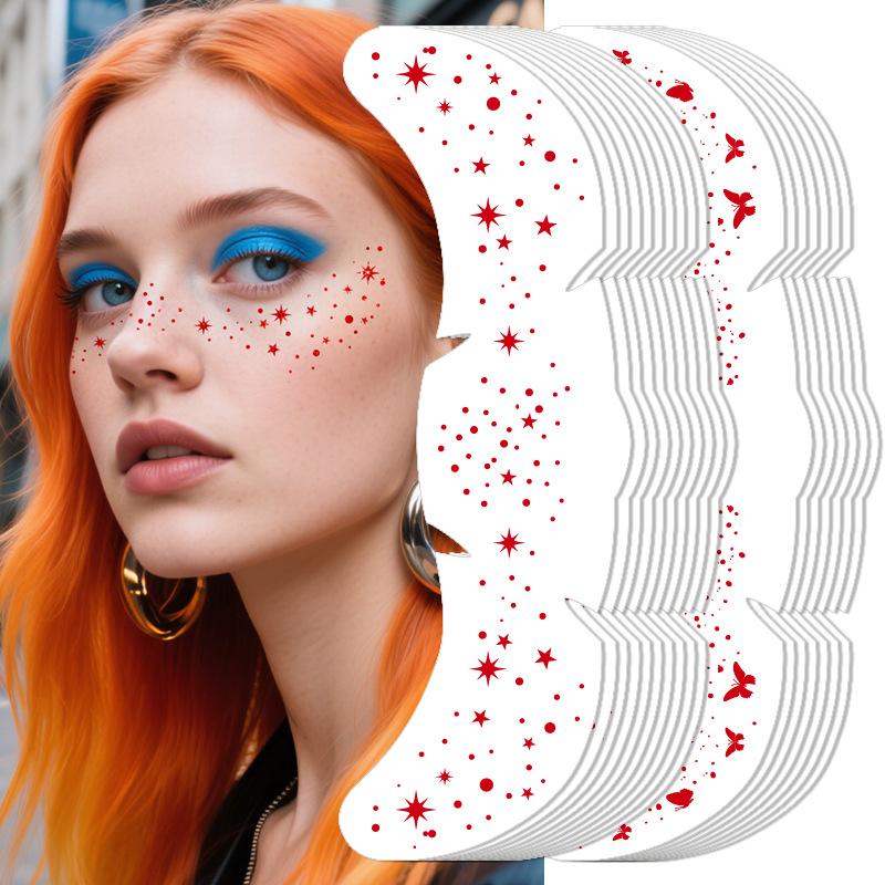 American Freckle Tattoo Stickers, Makeup Face Stickers, Waterproof, Natural Freckle Tattoo Stickers, Party Decorations, Special Face Stickers