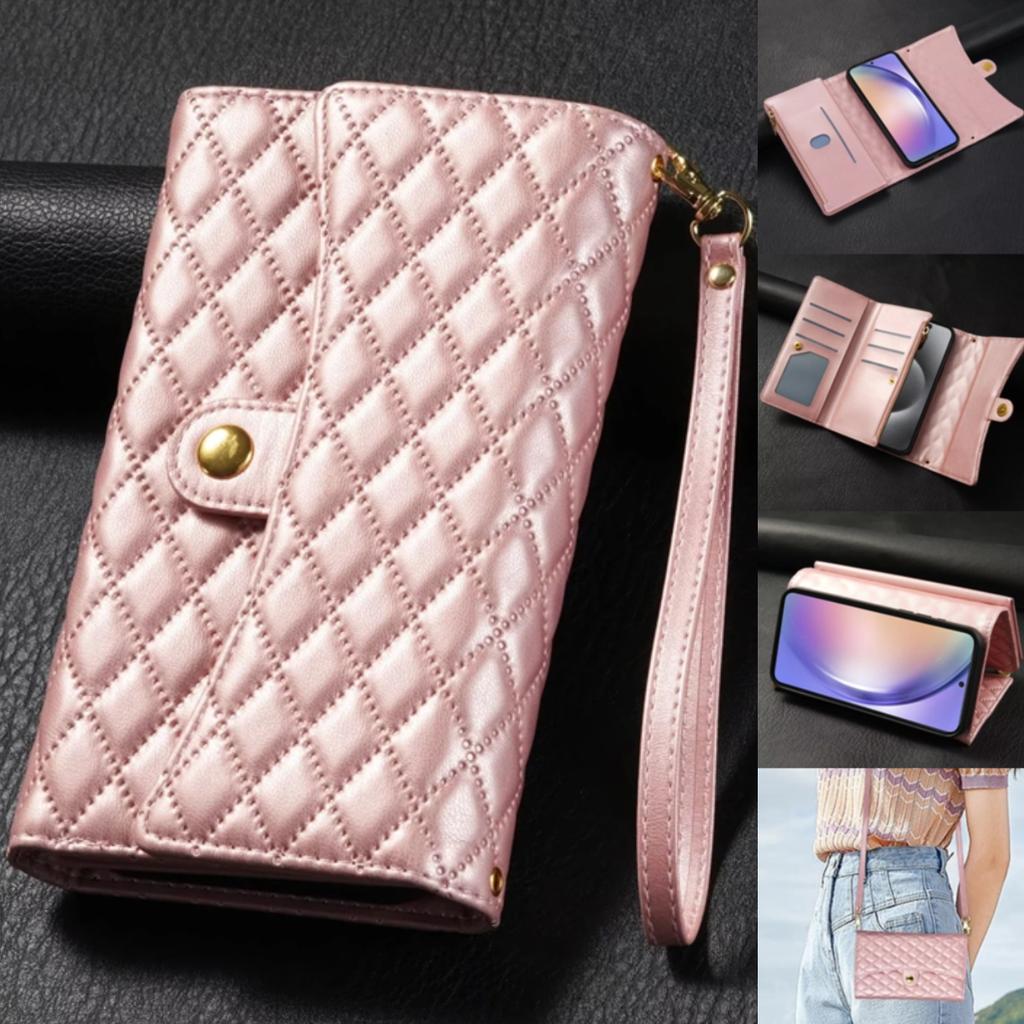 Crossbody Leather Case For Samsung Galaxy A16 A36 A56 A06 A15 A25 A35 A55 A14 A24 A34 A54 A13 A23 A33 A53 A05S A04S Wallet Cover