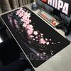 cartoon Mouse Pad Sakura Flower Cherry Blossom Non-Slip base Rubber Anime Gaming Mousepad overlock PC Office HD printing DeskMat