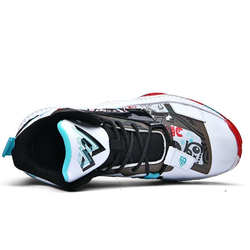 Новые мужские баскетбольные кроссовки дышащие противоскользящие высокие баскетбольные — фото 5