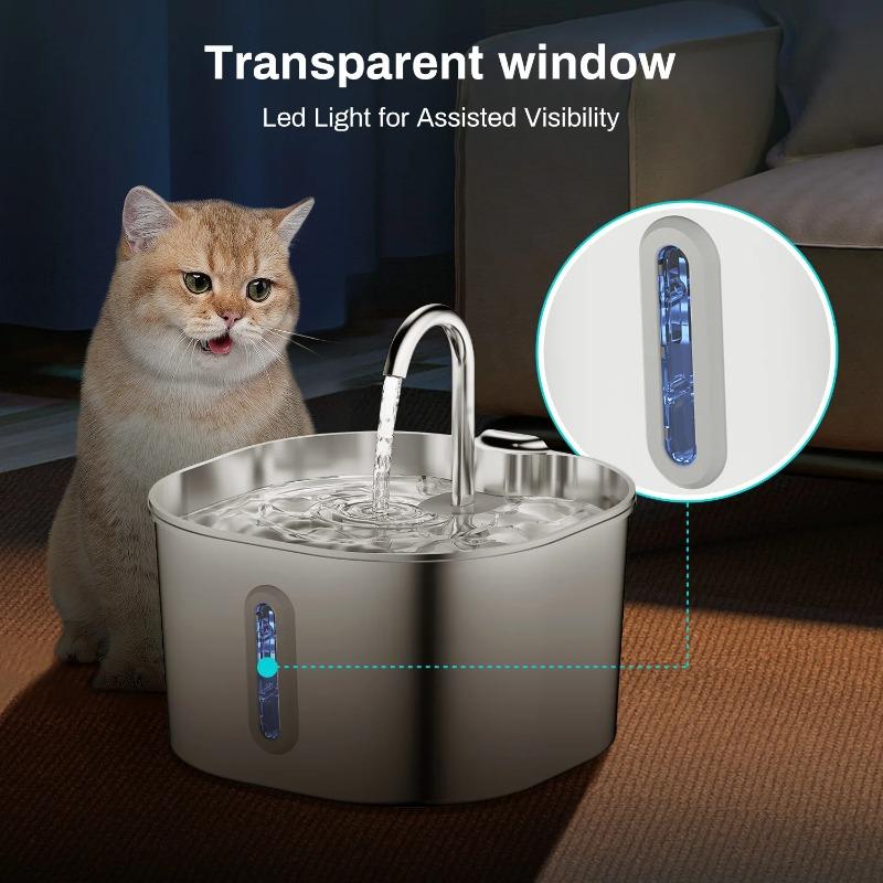 3.2L pet water dispenser plastic/stainless steel USB smart cat water dispenser sensor pet dog water dispenser