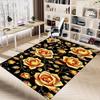 1PC Golden Roses Anti-slip Carpet, Suitable for Office, Bedroomand Playrooms. It Can Also Be Used As a Sofa Footrest cover-R62