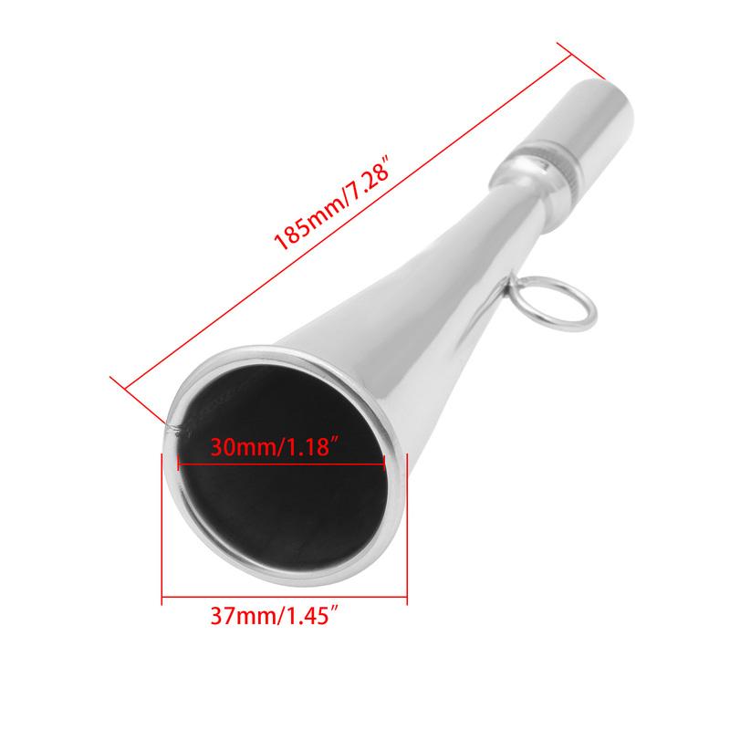 ZMFJH Marine Boat Handheld Foghorn Stainless Steel Fog Horn Removable Mouthpiece Accessory Yacht Marine Safety Communication