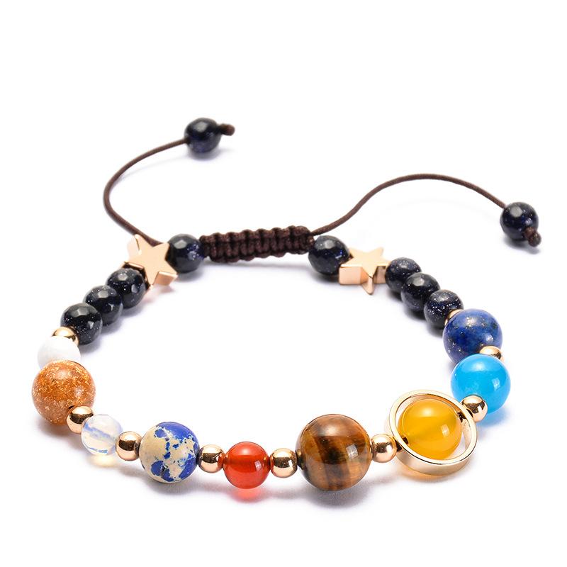 JYL TS Bracelet Zodiac Couple Black Design Enhances Shared Destiny & Luck Eight Planets-1 доллар билл