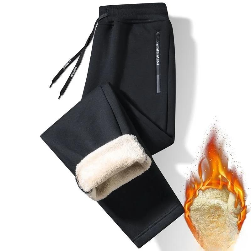 Autumn Winter Fashion Sports Plus Fleece Thick Warm Pants Men's Casual Loose Comfortable Large Size Pants 7XL