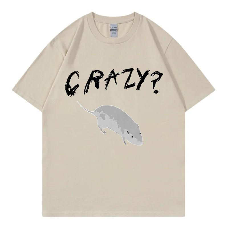 

Crazy Funny Rat Meme T Shirt Unisex Women High Quality Fashion Oversized Tshirts Summer Casual Loose Cotton Short Sleeve Tshirt 3XL