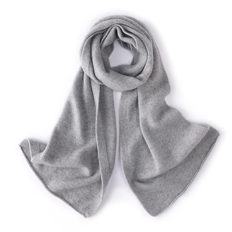Knitted cashmere scarf men's and women's winter thickened long cashmere scarf foreign trade single protection shoulder and neck shawl