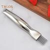 Onion Slicer Stainless Steel 6-Blade Green Onion Shredder Cutter Non-Slip Handle Kitchen Vegetable Chopper Tool for Scallions Leeks Potatoes Fruits