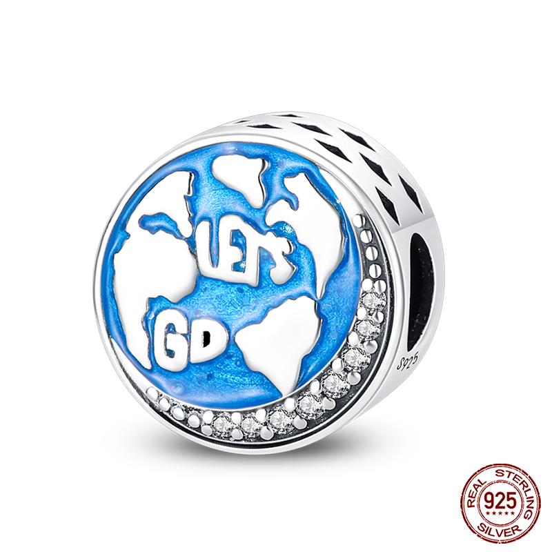 Fashion Copper Astronaut Space Series Charms Beads Fit Qikaola Original Bracelets Diy Anniversary Jewelry